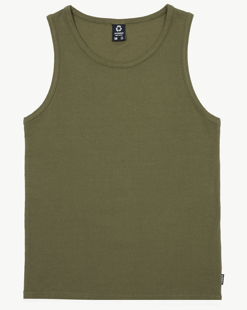 afends-Paramount-Recycled-Rib-Singlet-military-M220082