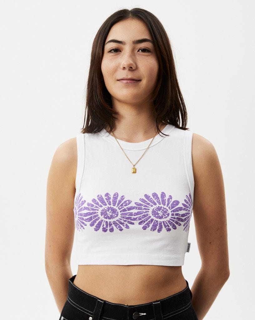 Afends Daisy - Recycled Cropped Singlet