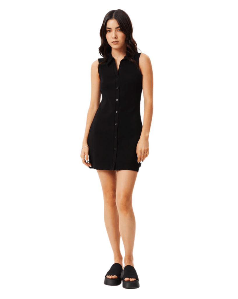 Afends Eliza - Organic Rib Mini Dress