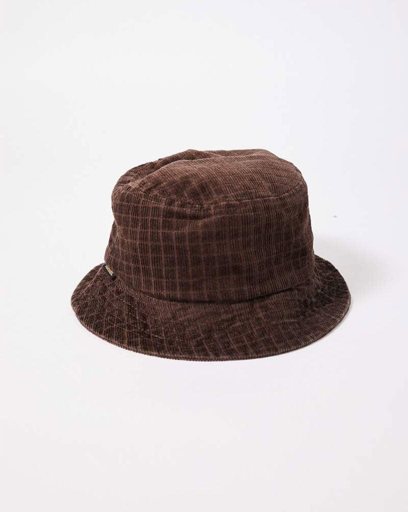 Afends Kaia - Hemp Check Corduroy Bucket Hat