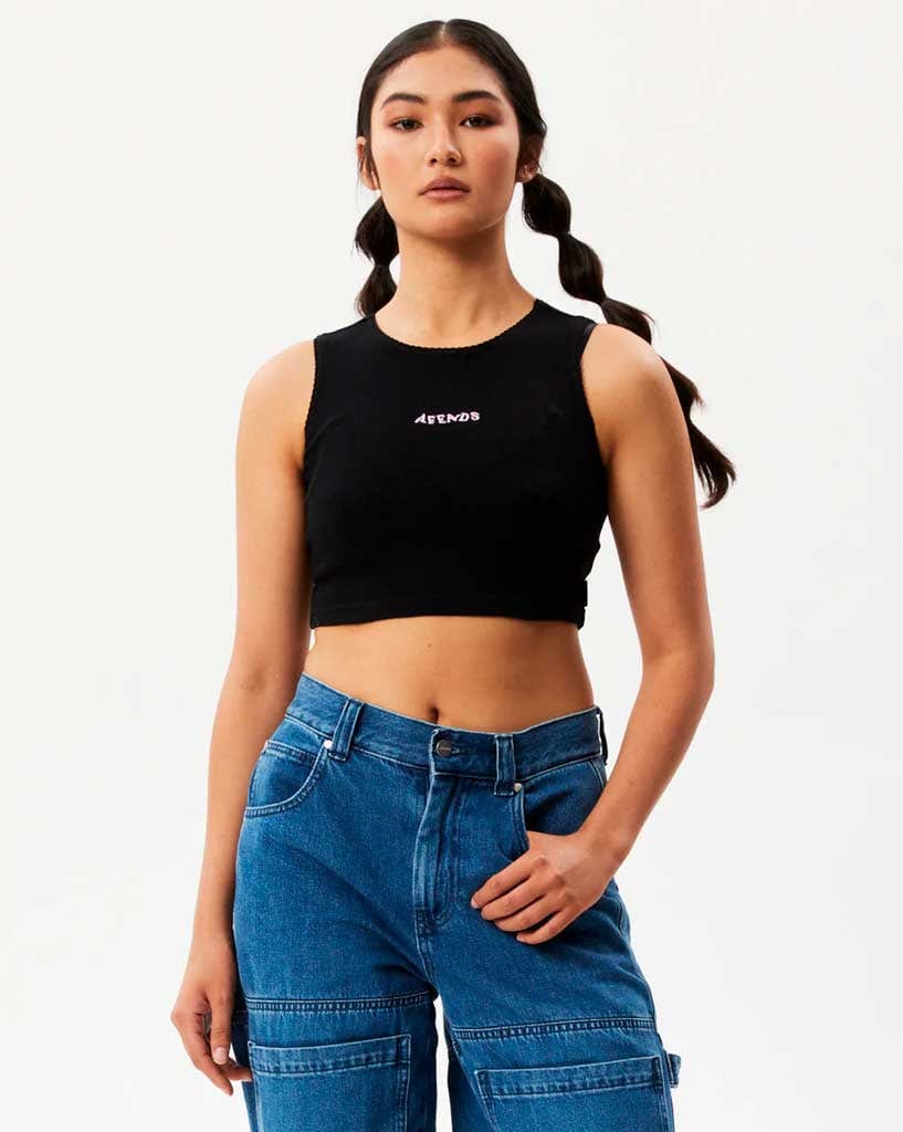 Afends Lilah - Pointelle Cropped Tank