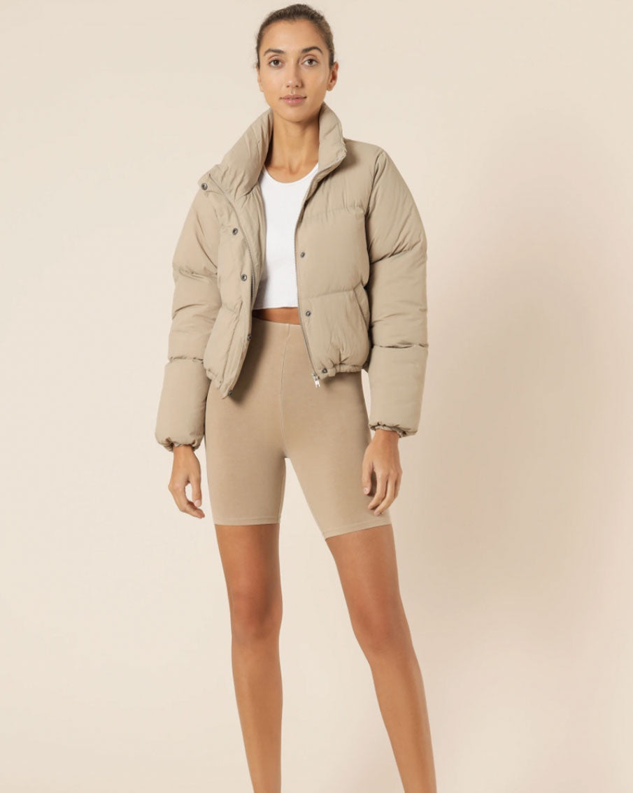 Nude Lucy / Topher Puffer Jacket / Mocha / NU23871
