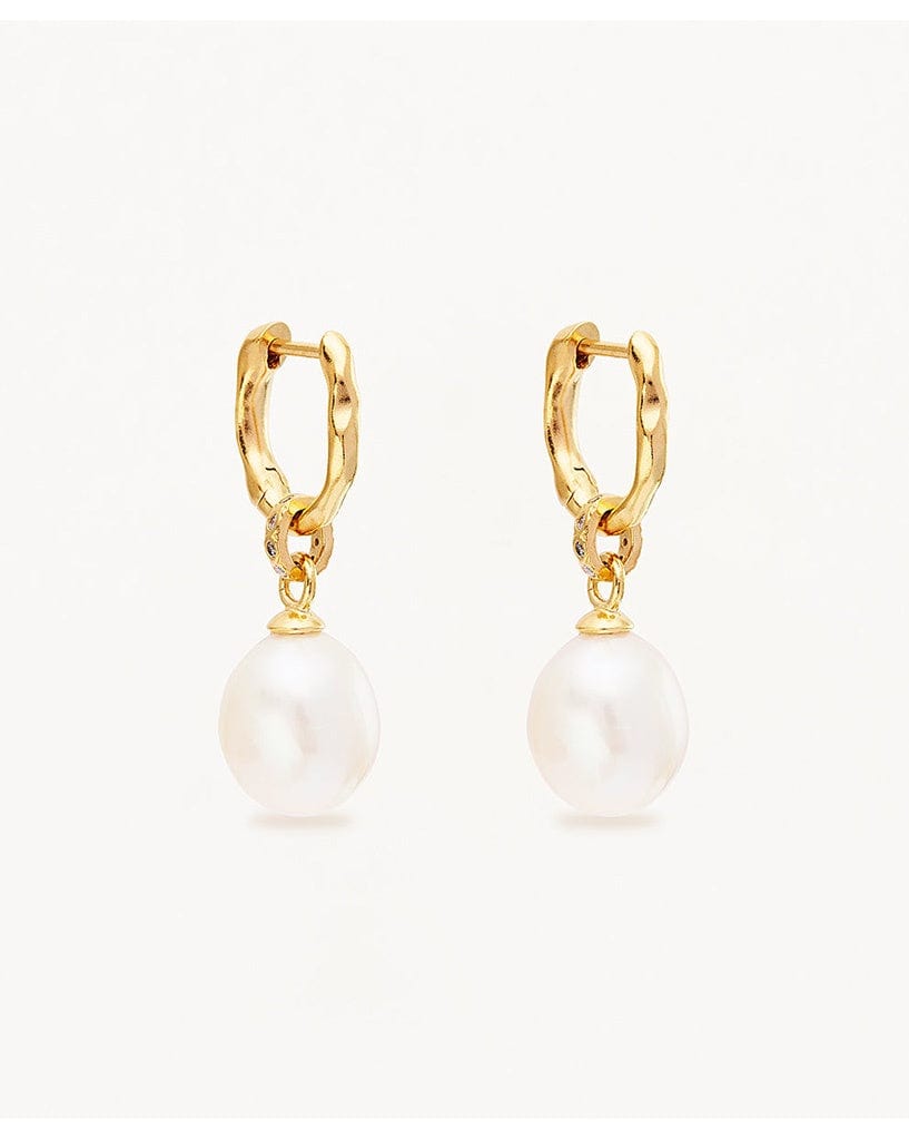 By Charlotte Gold Embrace Stillness Pearl Hoops