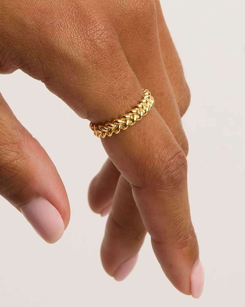 By Charlotte Gold Intertwined Ring