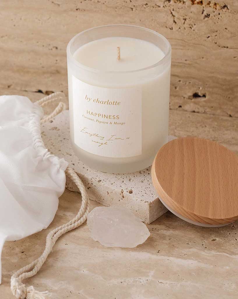 By Charlotte Happiness Affirmation Candle