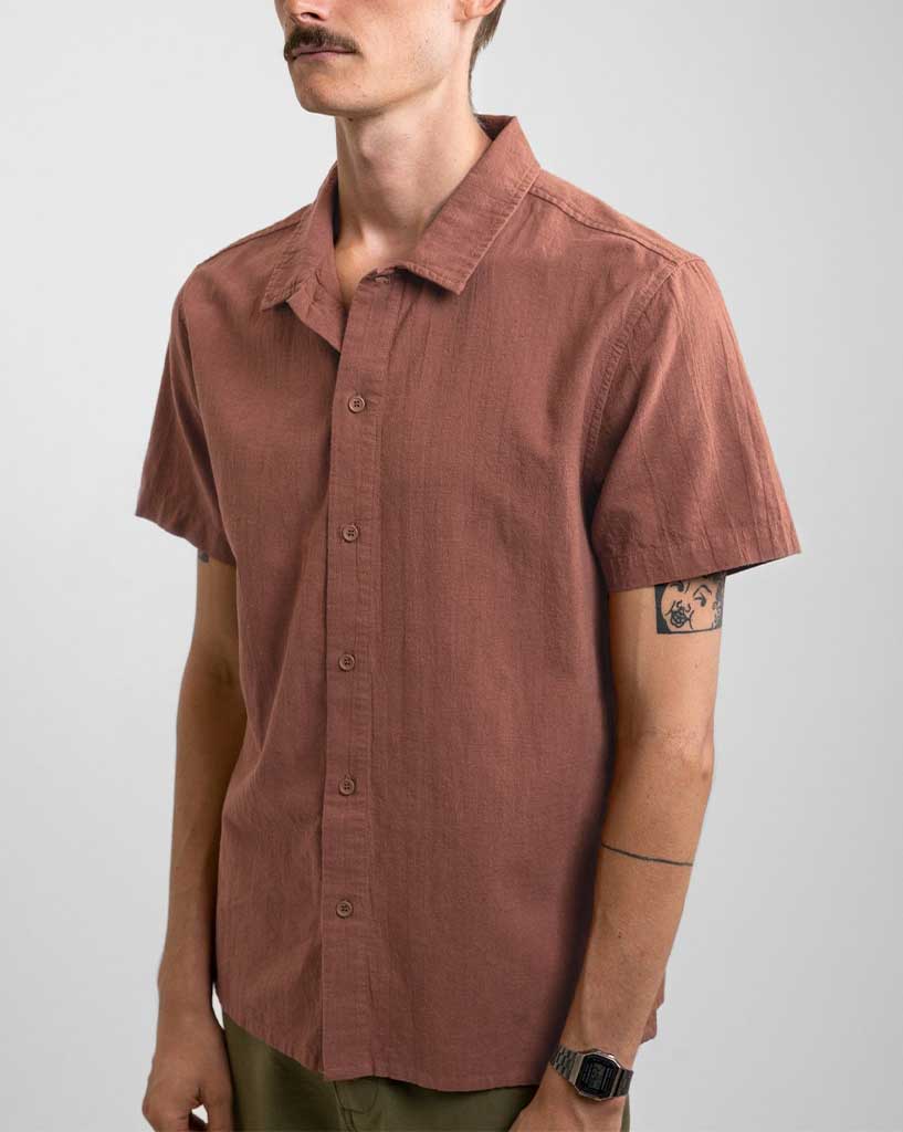 Rhythm Classic Linen Ss Shirt