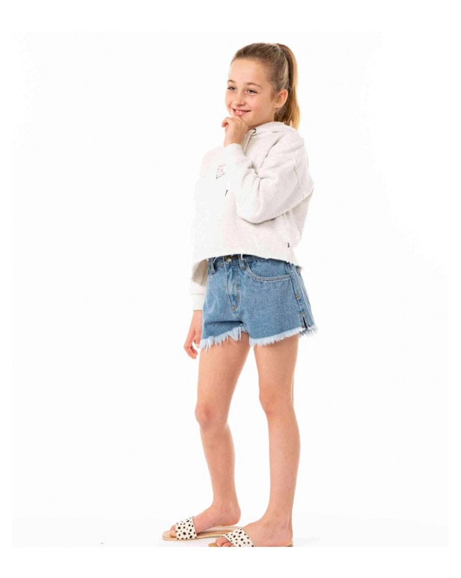 Rusty Penny Kick Flare Denim Short Girls