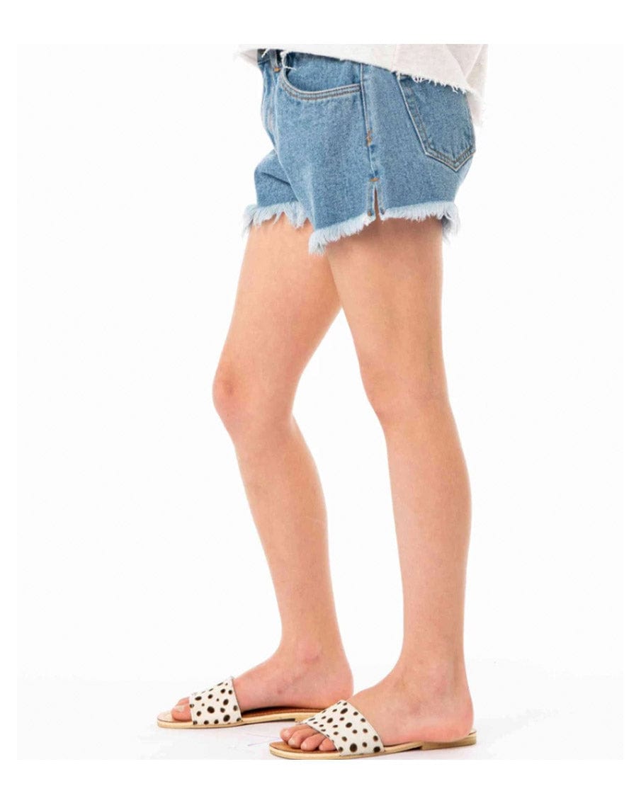 Rusty Penny Kick Flare Denim Short Girls