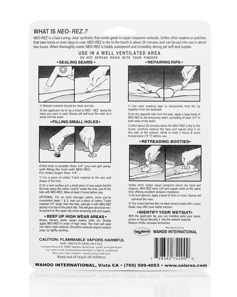 Solarez Solarez Neo Rez Wetsuit Repair & Filler 2oz Tube