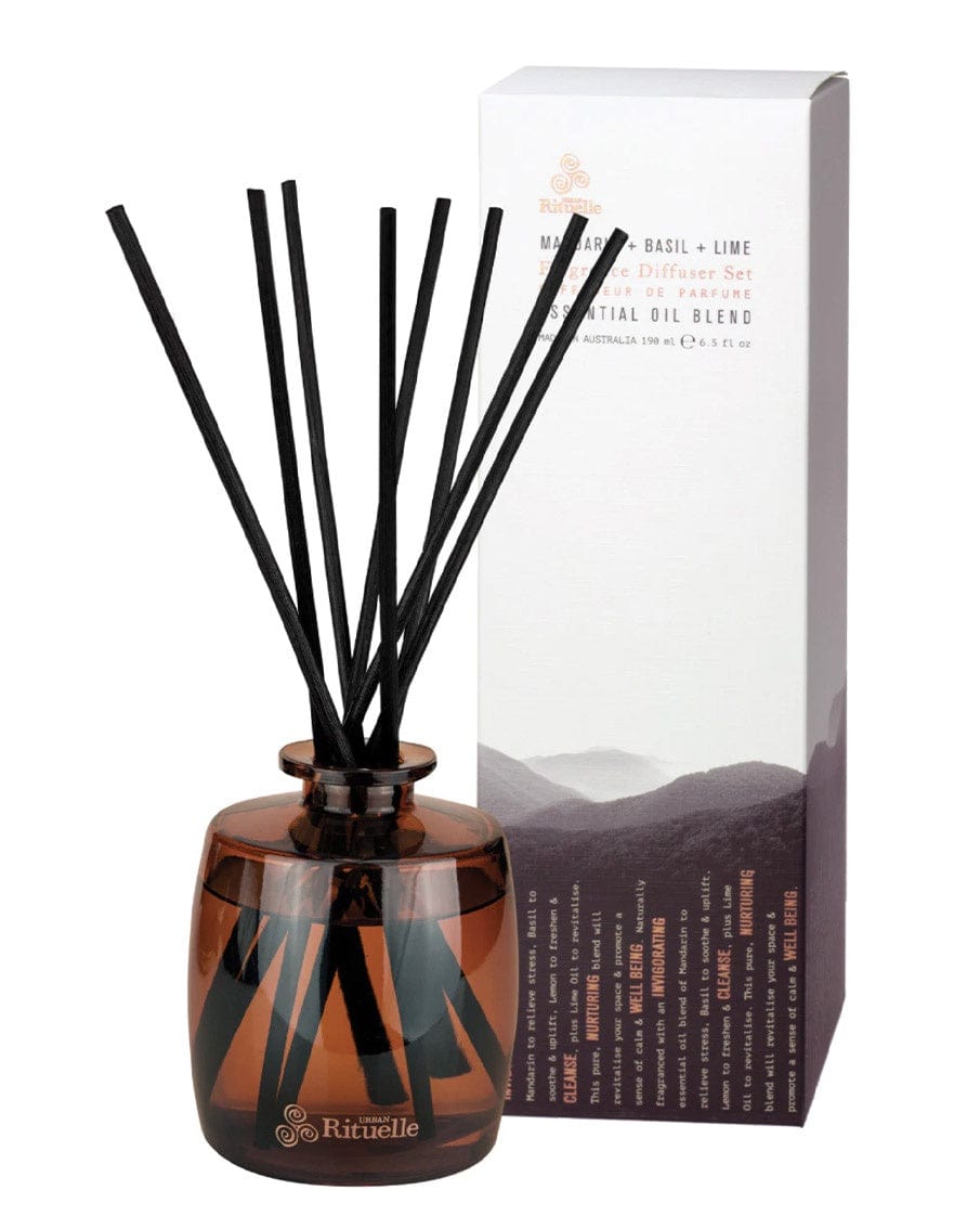 Urban Rituelle Diffuser Set 220ml Mandarin Basil Lime