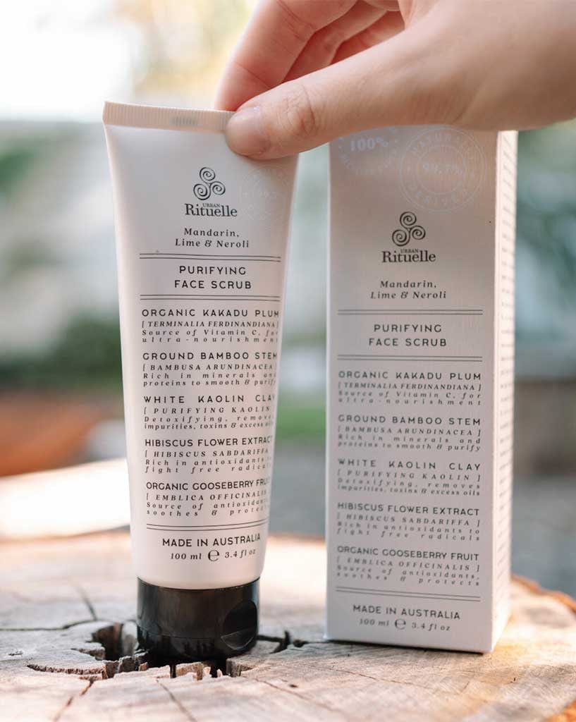 Urban Rituelle Purifying Face Scrub 100ml Mandarin Lime Neroli ...