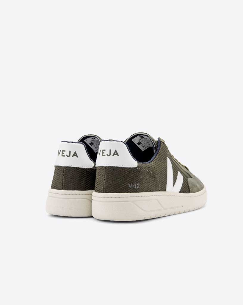 Veja V-12 B-Mesh - Olive /White