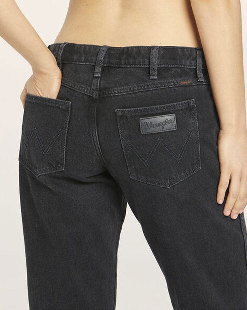 Wrangler Low Rise Claudia Straight - Widow Black